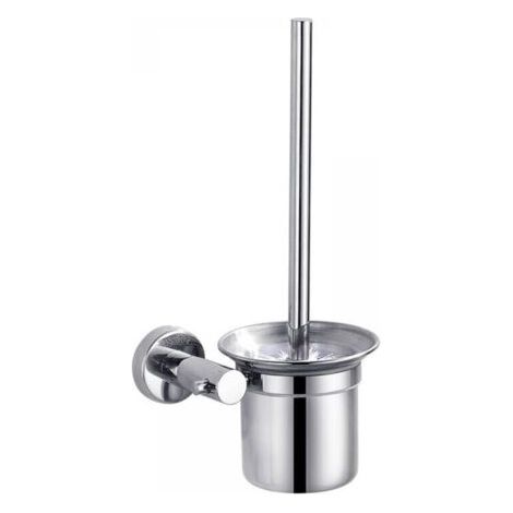 Balayette WC Brosse de Toilette et Support, Kit de Brosse de Nettoyage de Salle de Bain, Brosse pour Toilette en INOX ,32cm (1/3)