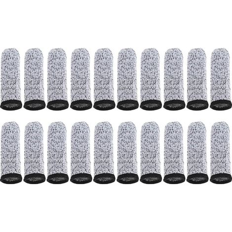 Lot de 20 doigtiers réutilisables, 5 niveaux de protection anti-coupure, manchon antidérapant pour cuisine et sculpture (1/5)