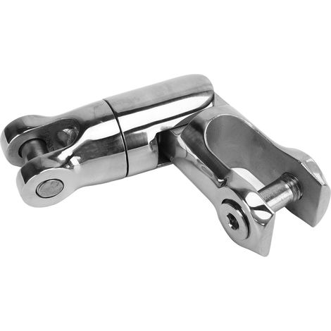 Connecteur pivotant double 316 acier inoxydable multidirectionnel 9000LBS charge travail pour chaîne 10-12mm (1/5)