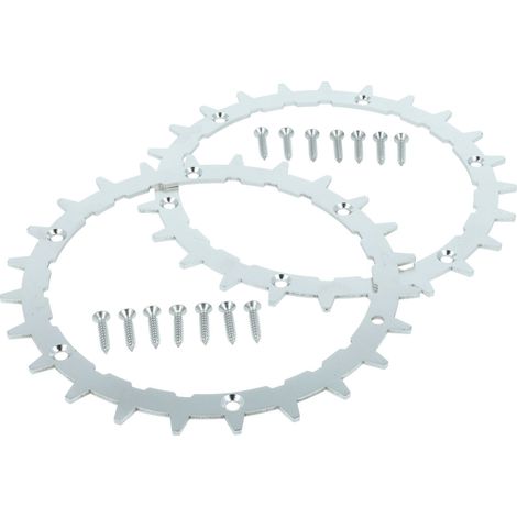 vhbw 2x rueda dentada compatible con Bosch Indego XS 300, S+ 500, S 500 robot cortacésped - acero inoxidable, 24 dientes, incl. tornillos