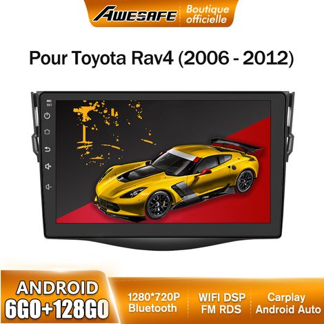 AWESAFE Autoradio Android 13 pour Toyota Rav4 (2006-2012) 6Go+128Go avec 9'' écran Tactile Carplay Android Auto GPS Bluetooth (1/5)
