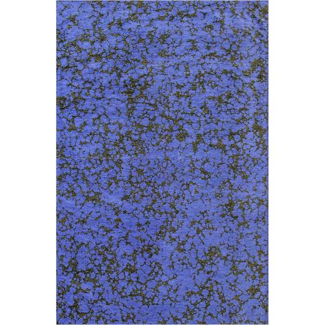 Tapis intérieur extérieur bleu antidérapant style nuage - 80 x 150 cm (1/5)