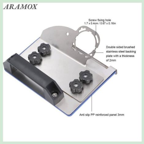 Support de Chanfrein - Meuleuse d'Angle Type 100 - Angle de Coupe 45° - Acier Inoxydable - Pour Carrelage Bois Marbre - 1 Pièce (1/4)