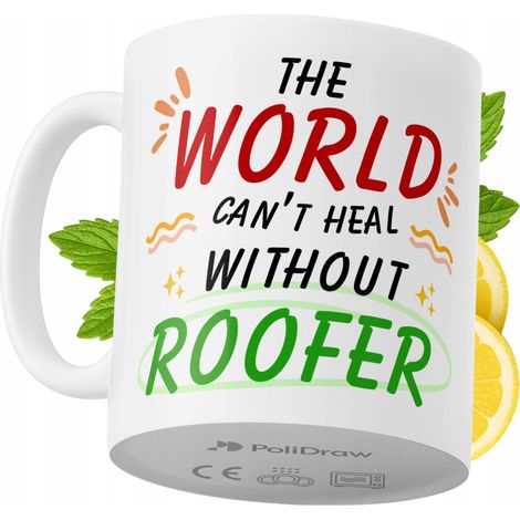 Mug humoristique pour couvreur, avec un texte amusant et un design graphique original. Idéal pour les anniversaires, les fêtes et les occasions spéciales. Mug premium pour la maison, le bureau et le t (1/5)