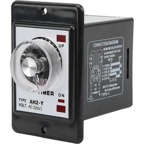 JYIO AH2‑Y 1S 8-poliges Zeitrelais, kleiner Zeiger-Zeitschalter für Automatisierungsgeräte, 220 V AC