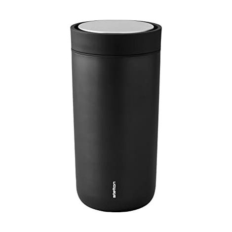 Tasse thermo Stelton To Go Click Steel Black Metallic, 0.4 l