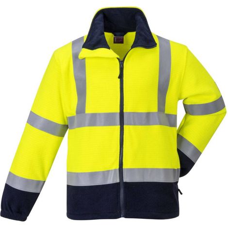 Polaire Haute-visibilité Flamme Résistant Et Antistatique Couleur : Jaune Taille S - Portwest (1/3)