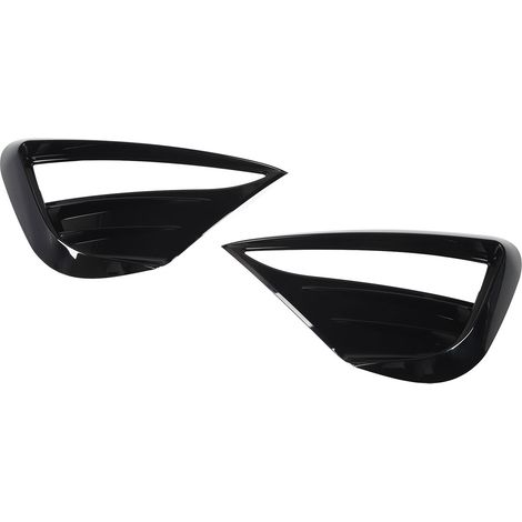 Lot de 2 caches antibrouillard avant noirs brillants pour Tesla Model Y (2019-2023) (1/5)