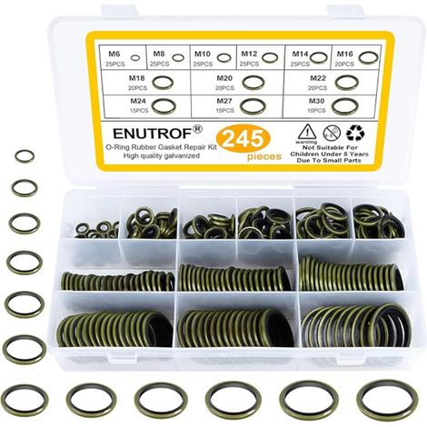 Rondelle Plate avec Lèvre en Caoutchouc Joints d'étanchéité Hydrauliques M6-M30 Joint Vidange Voiture Bouchon Pour Presses Tuyaux D'huile Automobile Cylindres