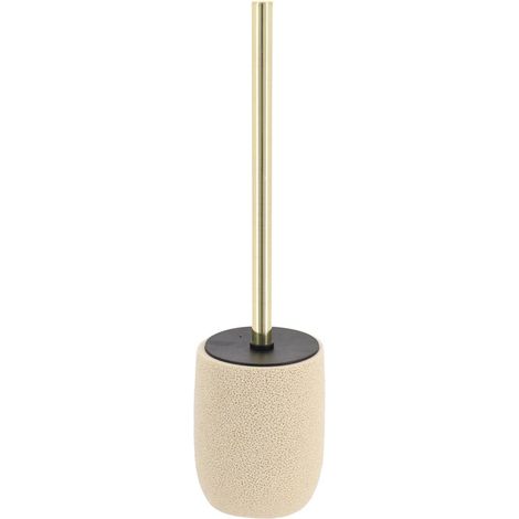 Brosse WC avec support en résine Beige aspect éponge de mer - TENDANCE (1/2)