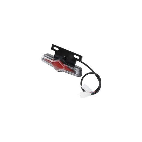 Feu arrière de vélo 3 en 1 avec clignotant, feu stop et feu de sécurité intégré, étanche, pour vélo électrique 36-60 V (1/5)
