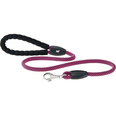 Ferplast SPORT EXTREME G Guinzaglio per cani in nylon con maniglia imbottita. Variante 13/120 - Misure: Ø 13 mm x L 120 cm - Fucsia