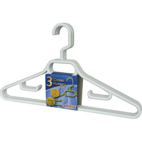 Kleiderbügel X3 Erwachsene Drehbarer Kunststoff Haken 43cm Blau - Laguelle
