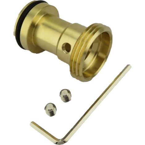 RP33794 Adaptateur de buse de robinet de baignoire en cuivre doré pivotant de rechange pour robinet d'évier de cuisine à débit fluide 3,2 x 4,5 cm (1/5)