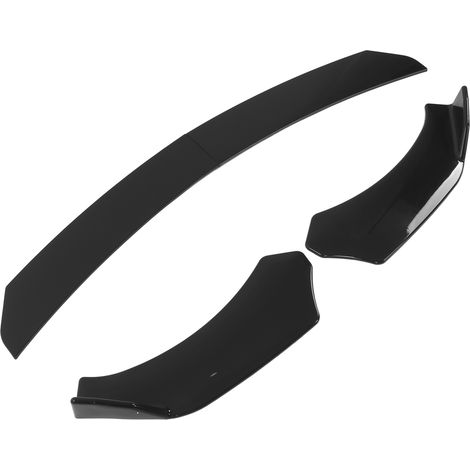 4-teiliger Frontstoßstangen-Lippenspoiler-Splitter-Deflektor für Fahrzeugmodifikationen, Schutzschild, glänzend schwarz, Zubehör für Exterieur-Tuning (1/5)