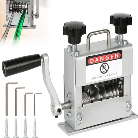 Machine à dénuder les câbles 3-17 mm, Modèle manuel et compatible avec perceuse, doté de 6 canaux et 5 lames, Pour faisceaux de câbles, câbles audio/données, recyclage et démontage (1/5)