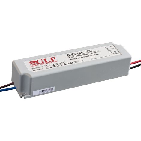 GPCP-60-1400: Driver di corrente 1400mA/20-42V, CC, PFC, plastica IP67