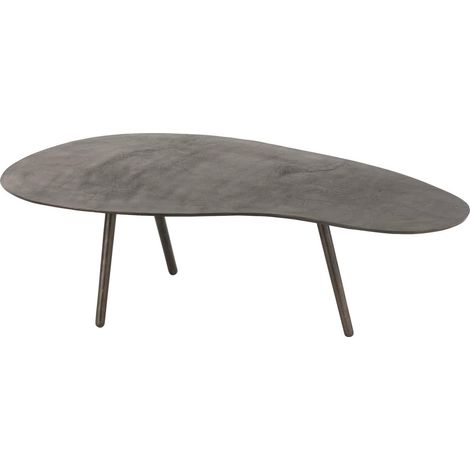 Table basse goutte métal noir élégance moderne salon - Noir effet métal patiné (1/5)
