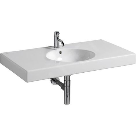 GE Preciosa II WT avec surface de rangement 90x50cm, avec poignée, avec étagère, blanc (1/4)