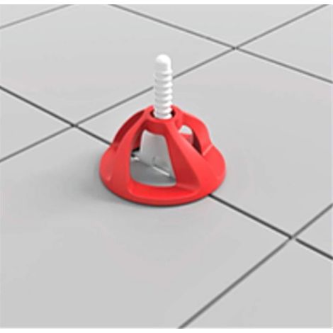 Croisillons carrelage autonivelant 2 mm 100 clips + 100 cadrans réutilisables Shaffer pro système nivellement à visser Kit niveleur carrelage aide à la pose de carreaux pour pose Sols/murs, avec (1/4)
