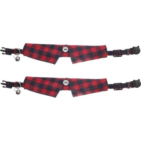 Collar ajustable para gatos, collar pequeño para mascotas con cascabel para 2 gatitos (1/5)
