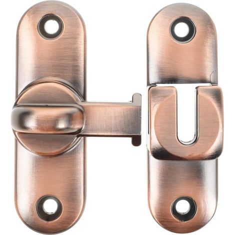 1 verrou de sécurité en alliage pour porte coulissante de grange, flexible pour portails, clôtures et portes de salle de bain (1/4)