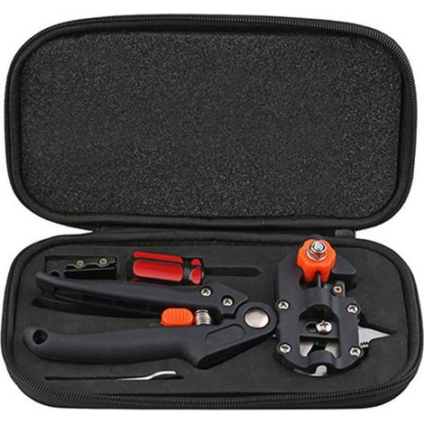Sécateur de jardin Outils de greffage Plante Branche Vignes Arbre fruitier Sécateur avec emballage et coupe Omega Forme en V pour le jardinage