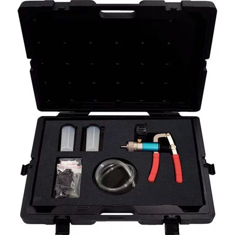 Kstools – Coffret de pompe à pression et dépression 7 pièces – Plage de mesure jusqu'à -0.7 bar / -30 Hg – Pour purge de freins et vérification carburant (1/10)