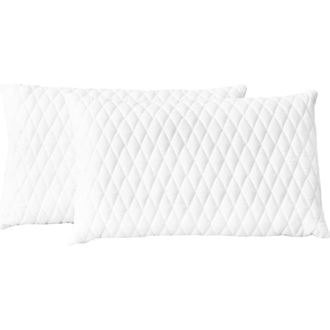 Oreillers lot de 2 60x40x14 cm Mousse à mémoire de forme (1/5)