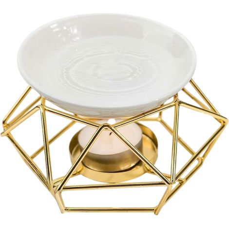 Brûleur à Cire - Brûleur à Huile Essentielle en Fonte et Céramique - Pour Salon Chambre Cuisine Studio - 1 Pièce (1/5)