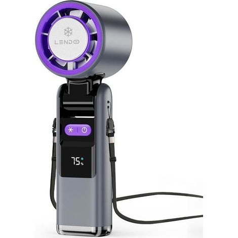 Ventilateur Portable Mini Ventilateur Portatif Silencieux Rechargeable 4000mah Batterie 5 Vitesses Petit Ventilateur Co VENTILATEUR (1/5)