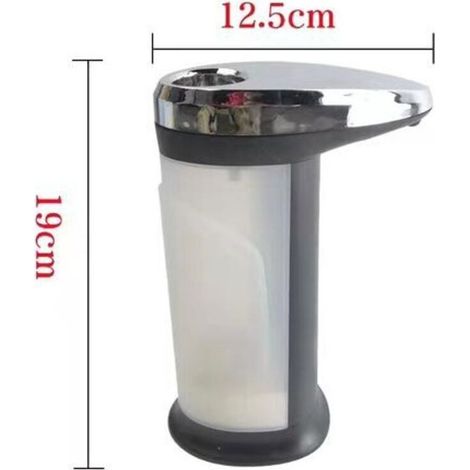 Distributeur Automatique de Savon et de Gel désinfectant, Distribution réglable, capteur de précision, Protection Anti-Chute, capacité de 370 ML