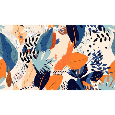 Papier peint panoramique - Fleurs - 130 cm x 74 cm (1/2)