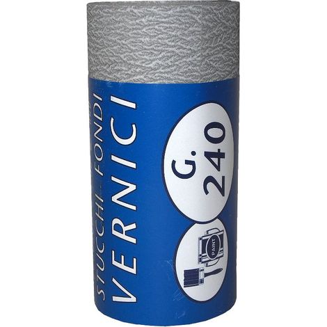 IQ2 TOOLS Carta abrasiva, minirotolo 2,5 mt, grana 240