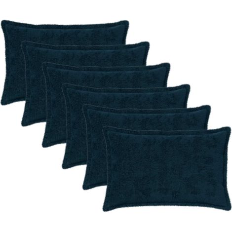 vidaXL Funda de almohada 6 uds. HOUTEN Azul marino 30 x 50 cm (1/2)