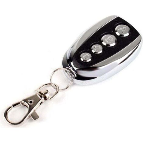 Télécommande Universelle - 433 Mhz - 4 Boutons - Auto-apprentissage - Pour Porte De Garage Moto Alarme - 1 Pièce (1/4)