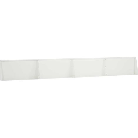 vidaXL Muro de Contención 4 uds. 80 x 12 x 50 cm Acero Blanco (1/2)