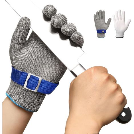 Schwer ISO-F Gant Anti Coupure Gants Anti Coupure Gant en acier inoxydable pour la finition de la découpe de la viande (1/5)