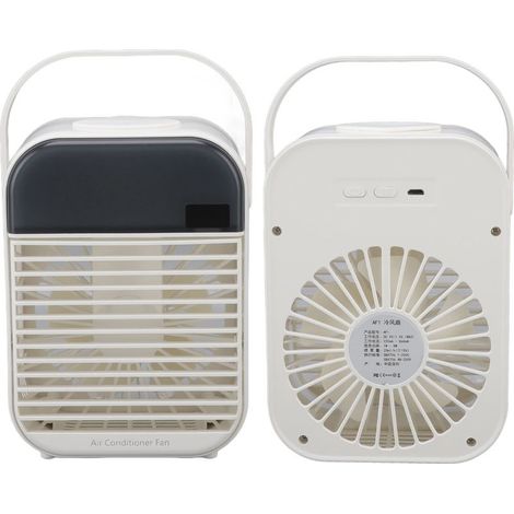 Tragbarer 3-stufiger Nebelventilator – Leise USB-Klimaanlage mit weißem Nachtlicht, effiziente Kühlung (1/5)