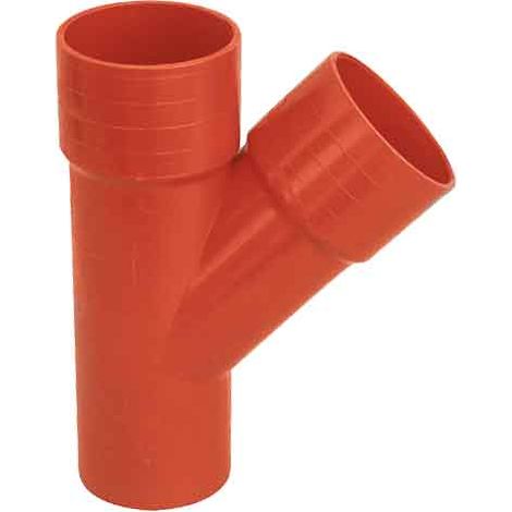 RACCORDO BRAGA IN PVC ARANCIO 45° Ø 140 mm
