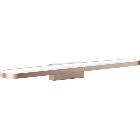 Lampada specchio con luce LED in metallo orizzontale marrone Midou (1/5)