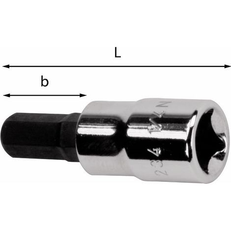 CHIAVE A BUSSOLA PER VITI CON ESAGONO INCASSATO 234 1/4 N 2,5X14