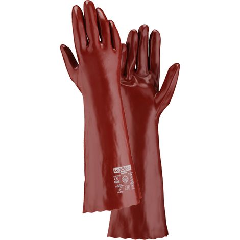 teXXor® topline Chemikalienschutzhandschuhe, Kat. 3 aus Polyvinylch 2113 Gr.10 (1/4)