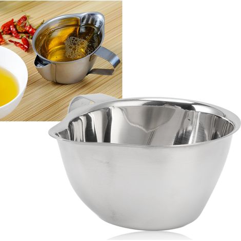 Bidon d'huile en acier inoxydable 304, séparateur d'huile, séparateur huile-eau pour soupe bébé, filtre à graisse (1/5)
