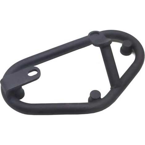 1 unit: Left luggage rack, color: black, material: steel, side storage bag/luggage holder for motorcycles.--DTEKGAZ