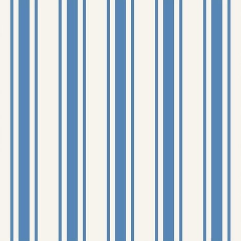 Papier Peint Géométrique Rayé Bleu Papier Peint à Rayures Bleu et Blanc Papiers Peints Graphique Geometrique Moderne Adhesif Mural Decoratif Chambre Salon Salle de Bain 44,5 cm x 300 cm (1/5)