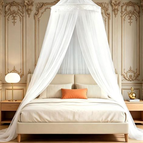 Moustiquaire de Lit 250 x 1100 x 60 cm, Grande Moustiquaire pour Simple & Double, Mousti-Quaire lit Voyage Pliable, pour Voyage Et Maison Jardin Facile à Installer (1/5)