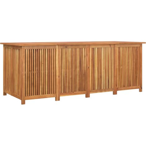 vidaXL Aufbewahrungsbox Garten aus massivem Akazienholz 200x80x75 cm