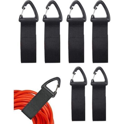 6 Wall Cable Organizers with Hook and Loop Straps, Workshop, Home or Garage (1/5)