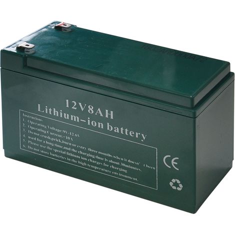 BATTERIA RICAMBIO 12V 8Ah -al litio 12V 8Ah -al litio